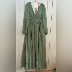 Azazie Sage Long Sleeve Bridesmaid Mother of the Bride Dress NWT